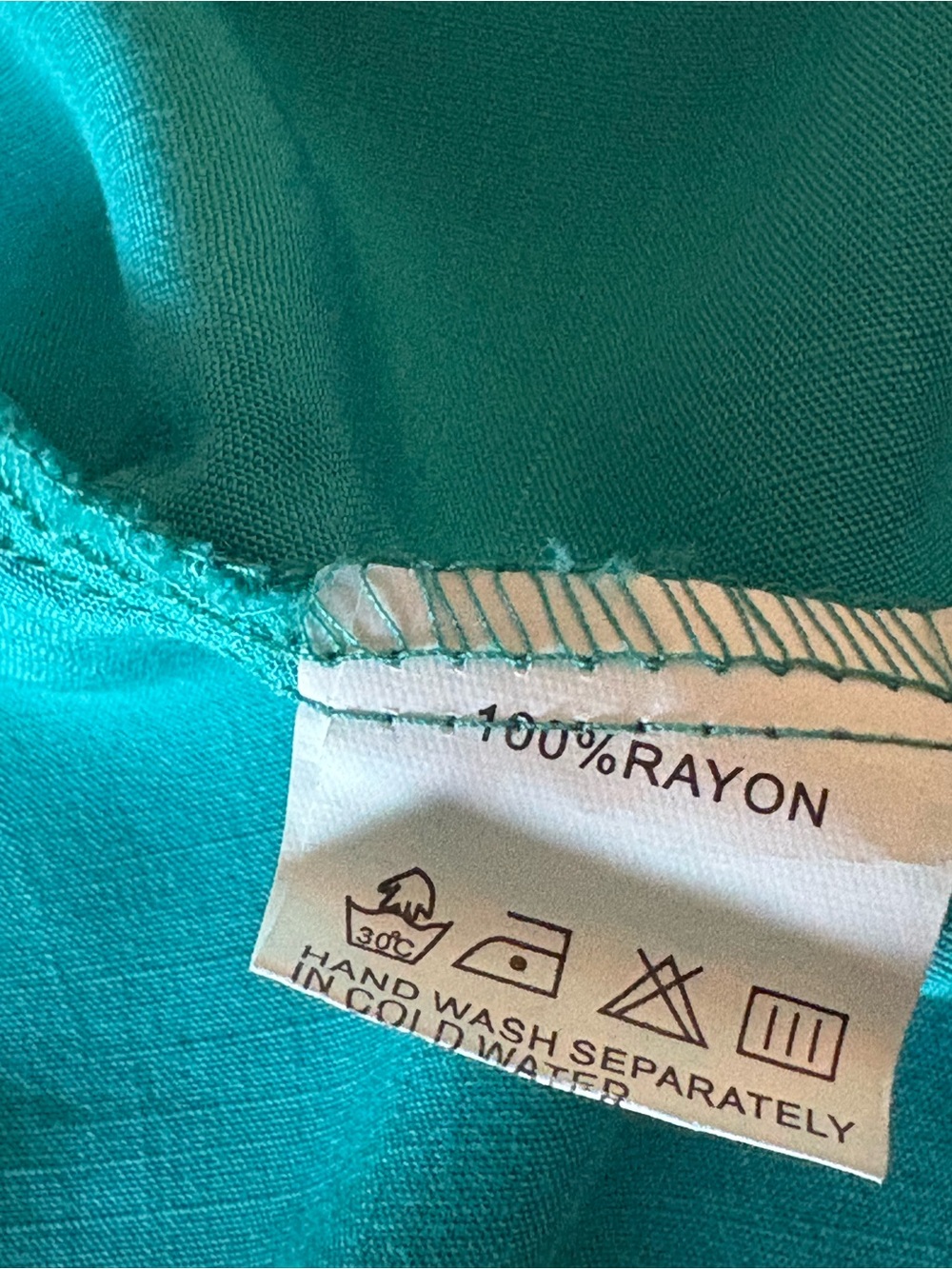 Zen Garden Australian Turquoise Embroidered Tassel Summer Dress Size XL - Picture 5 of 7